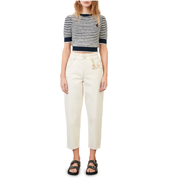 现价$114 (原价$190)Saks Fifth Avenue官网景甜同款！Maje 针织条纹上衣优惠