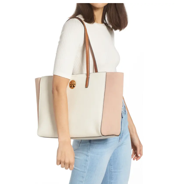 carson leather tote
