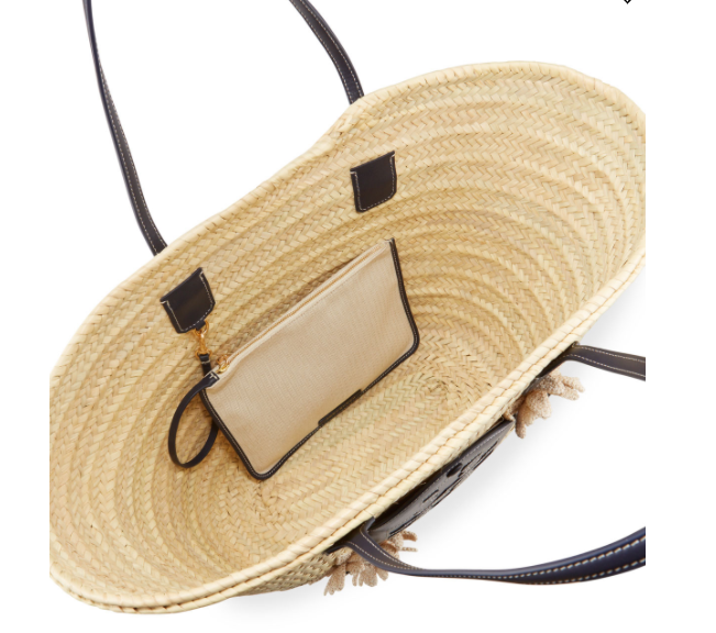 $223.50 (原价 $398) + 免邮Neiman Marcus官网 Tory Burch Ella 草编菜篮子托特包额外75折热卖 