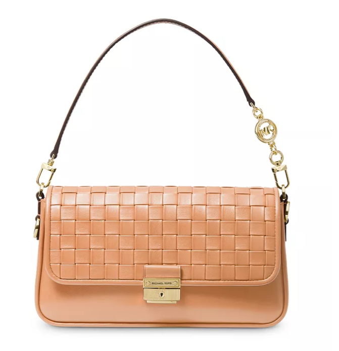 $147.60 (原价 $328) + 免邮Bloomingdale s官网 王霏霏同款 MICHAEL Michael Kors Bradshaw 小号编织腋下包45折热卖 多色可选