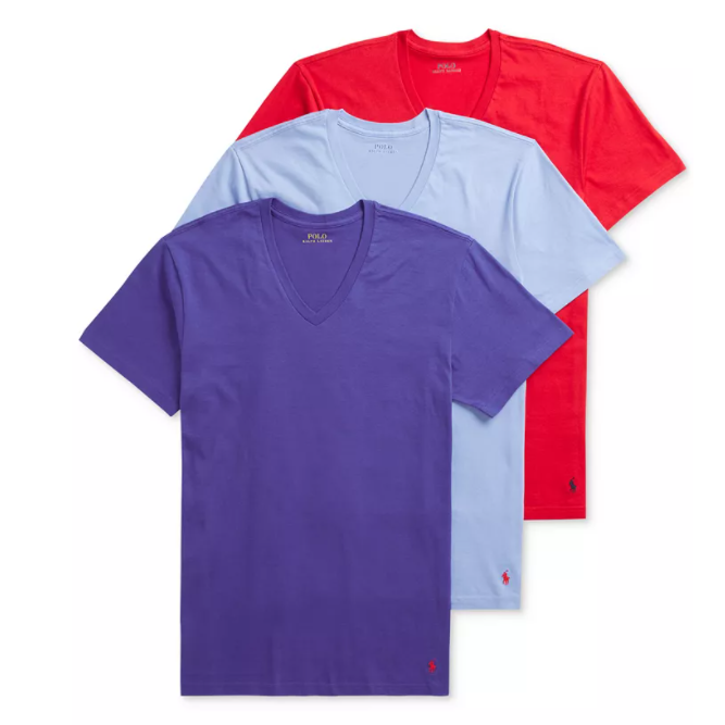 Polo Ralph Lauren这款男士纯棉T恤采用吸湿排汗材料设计