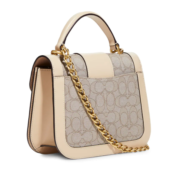 $412.50 (原价 $550) + 免邮Saks Fifth Avenue官网 COACH Alie Signature Jacquard 手提链条包75折热卖 