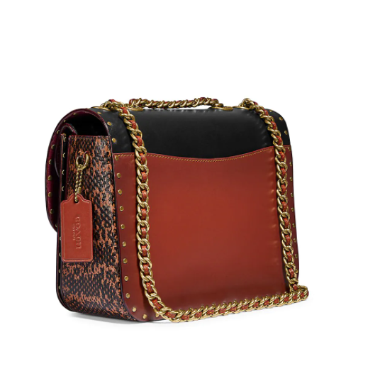 $371.25 (原价 $495) + 免邮Saks Fifth Avenue官网 COACH Madison 2020年新款铆钉山茶花链条包75折热卖 