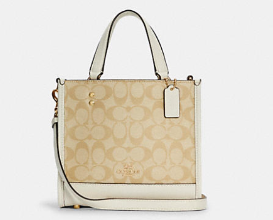 coach dempsey tote 40 in signature canvas