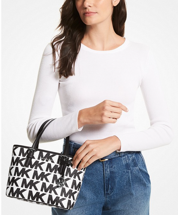 $69 (原价 $328) + 免邮MICHAEL MICHAEL KORS Jet Set Travel 女士真皮托特包21折热卖 