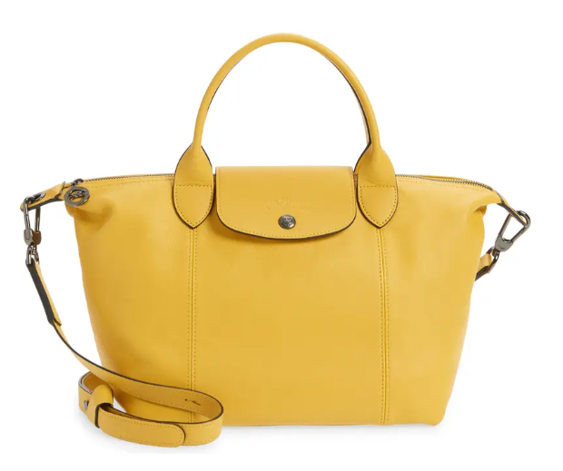 $354 (原价 $590) + 免邮Nordstorm官网 Longchamp Le Pliage Cuir 单肩包6折热卖 