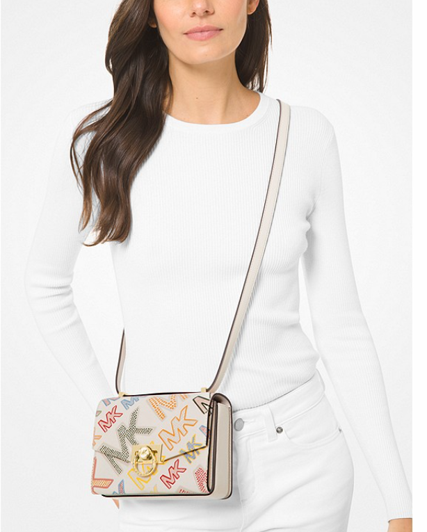 $161.10 (原价 $358) + 免邮MICHAEL MICHAEL KORS Hendrix 超小号彩色印花单肩包