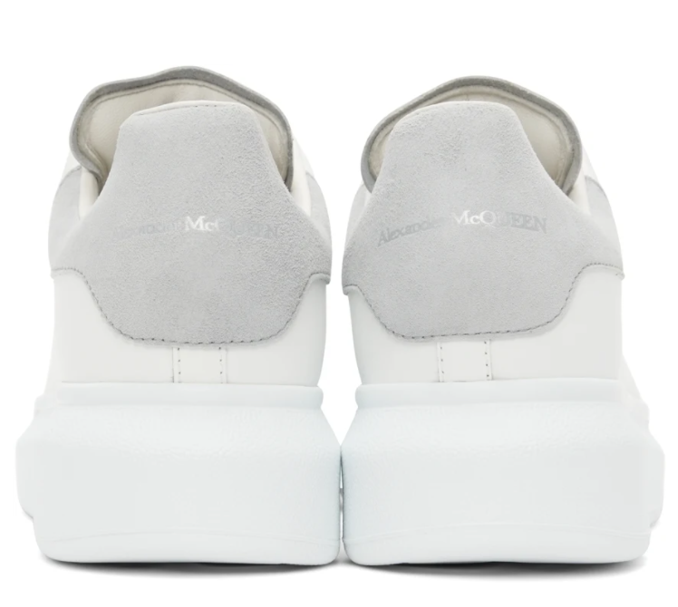 现价$390 + 免邮SSENSE官网 ALEXANDER MCQUEEN 麦昆灰尾小白鞋热卖 