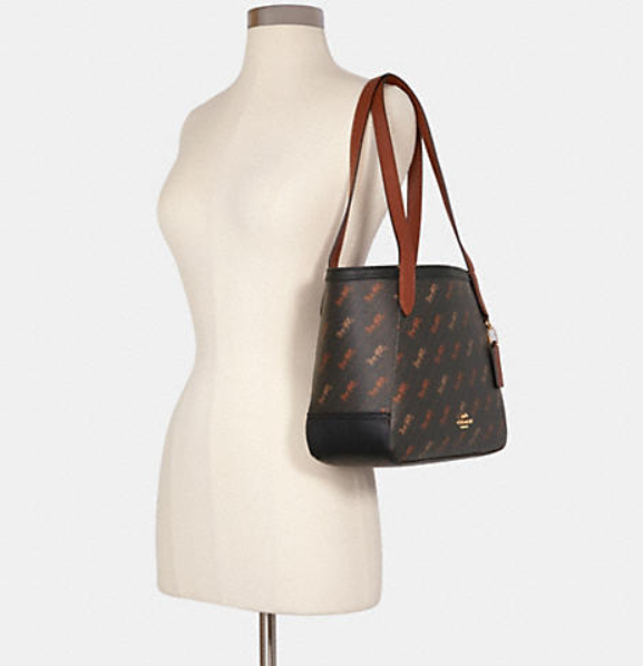 $99 (原价 $328) + 免邮Coach Outlet官网 Coach 27 硬皮马车托特包3折热卖 两色可选