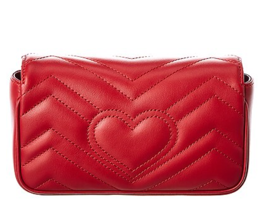 $899.99 (原价 $990) Rue La La官网 Gucci GG Marmont Super Matelasse 红色迷你单肩包9折热卖  