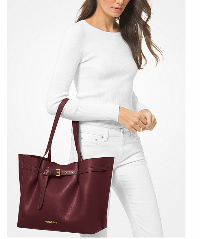 $128.40 (原价 $428) + 免邮MICHAEL MICHAEL KORS Emilia L大号托特包3折热卖 两色可选