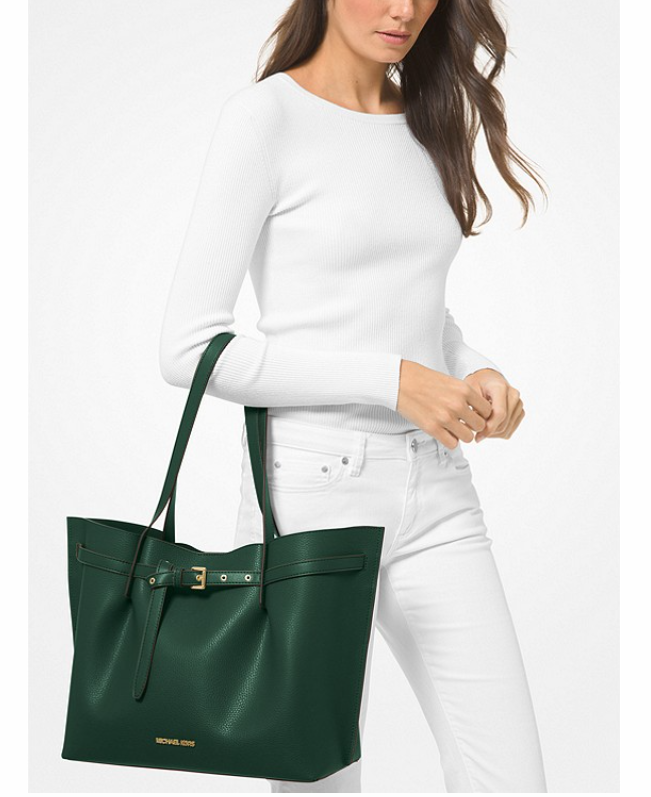 $128.40 (原价 $428) + 免邮MICHAEL MICHAEL KORS Emilia L大号托特包3折热卖 两色可选