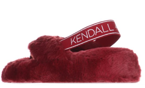 $6.99 (原价 $24.99) Walmart官网 Kendall + Kylie 女款毛毛拖鞋28折热卖 两色可选
