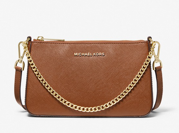 $89 (原价 $278) + 免邮Michael Kors官网 MICHAEL MICHAEL KORS Jet Set 粉色麻将包32折热卖 