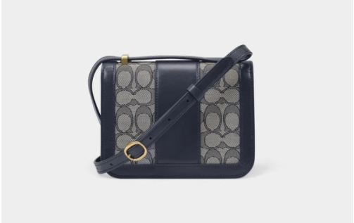 $346.50 (原价 $495) + 免邮MONNIER Frères官网 Coach Alie 蓝色帆布斜挎包7折热卖  