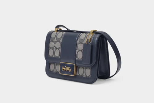 $346.50 (原价 $495) + 免邮MONNIER Frères官网 Coach Alie 蓝色帆布斜挎包7折热卖  