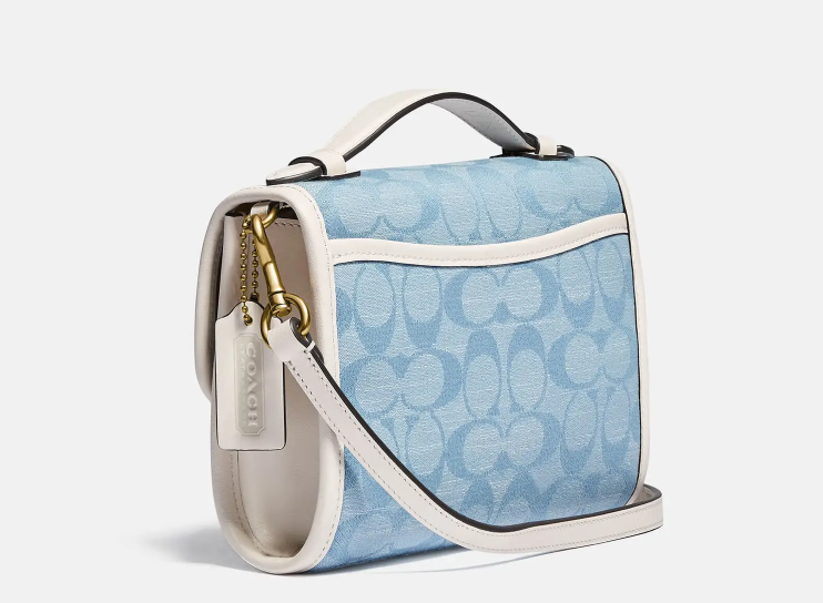 ￥1412.55 （原价 ￥1935）+ 免邮MyBag中文站 Coach 1941 女士 Originals 标志性牛仔Kip旋锁斜挎包 - 浅蓝色73折热卖 