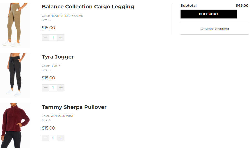 任意3件$45Marika 精选运动夹克、瑜伽裤运动裤运动内衣等特卖