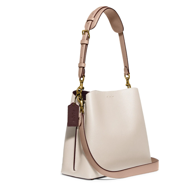 Saks Fifth Avenue官网 COACH Willow 拼色水桶包热卖  售价$295 + 免邮Saks Fifth Avenue官网 COACH Willow 拼色水桶包热卖