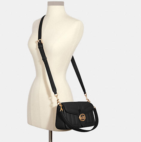 $149.40 (原价 $498) + 免邮Coach Outlet官网 Coach Georgie绗缝腋下包3折热卖 三色可选