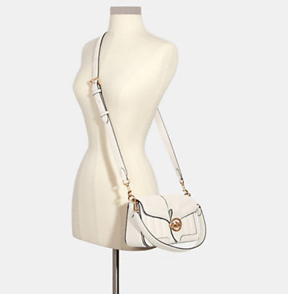 $149.40 (原价 $498) + 免邮Coach Outlet官网 Coach Georgie绗缝腋下包3折热卖 三色可选