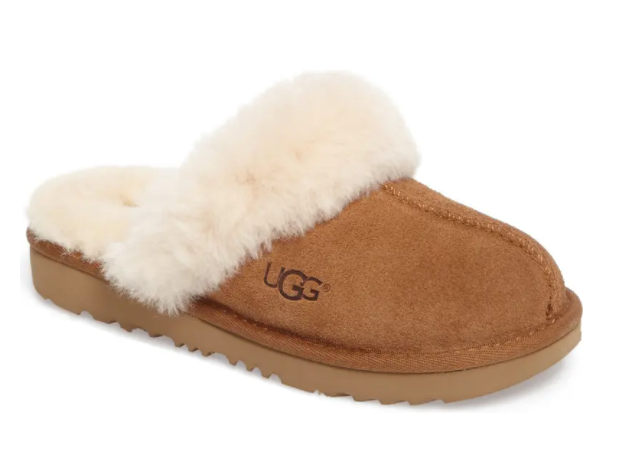 现价$60 + 免邮Nordstorm官网 UGG Cozy II 大童款毛绒拖鞋热卖 两色可选