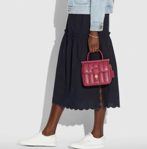 $225 (原价 $450) + 免邮Coach美国官网 Coach Willis 18 迷你粉色手提包5折热卖 多色可选