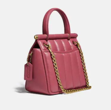 $225 (原价 $450) + 免邮Coach美国官网 Coach Willis 18 迷你粉色手提包5折热卖 多色可选