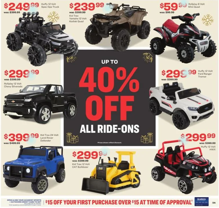 5折优惠 单车机$349、抓绒衣$29Academy Sports + Outdoors官网 2021黑五海报抢先看 运动鞋服、装备超好价 