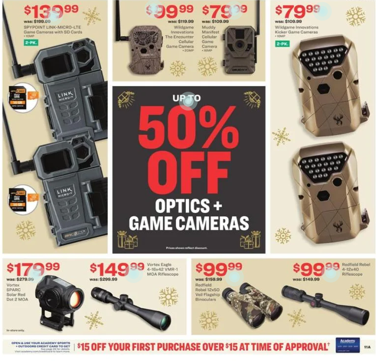 5折优惠 单车机$349、抓绒衣$29Academy Sports + Outdoors官网 2021黑五海报抢先看 运动鞋服、装备超好价 