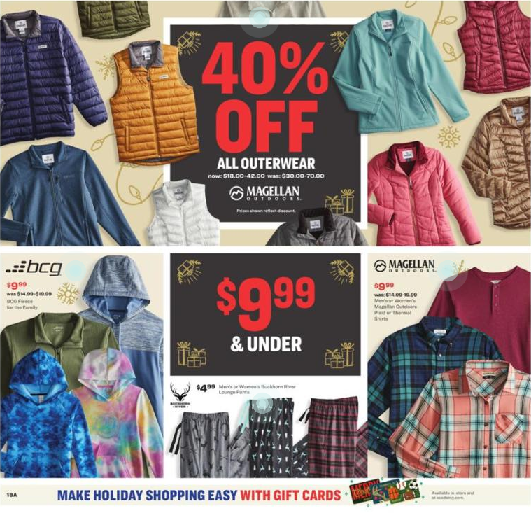 5折优惠 单车机$349、抓绒衣$29Academy Sports + Outdoors官网 2021黑五海报抢先看 运动鞋服、装备超好价 