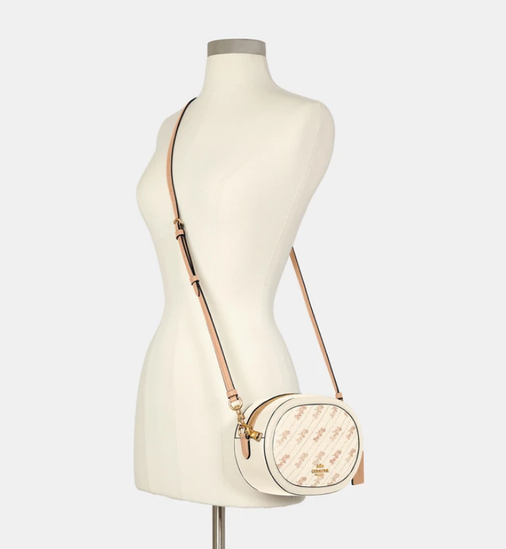 这款Coach马车印花相机包经典马车logo