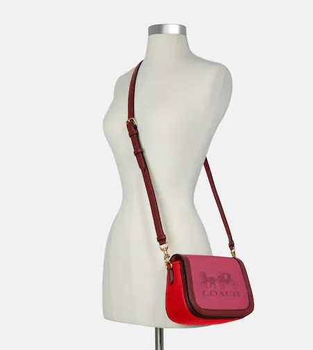 $105 (原价 $350) + 包邮Coach Outlet官网 Coach马车印花马鞍包3折热卖 