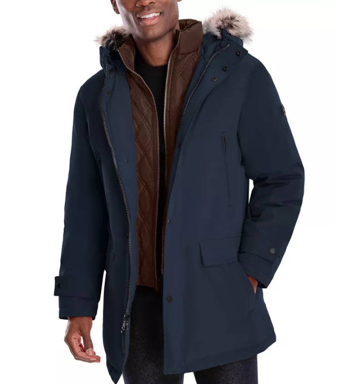 $129.99 (原价 $375) + 免邮Macy s官网 MICHAEL Michael Kors 男士派克保暖外套35折热卖 多色可选