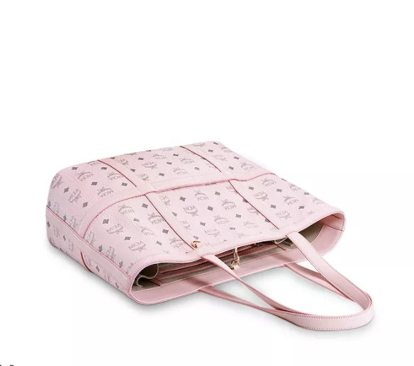 $556 (原价 $695) + 免邮Bloomingdale s官网 MCM Delmy Visetos 中号粉色托特包8折热卖 