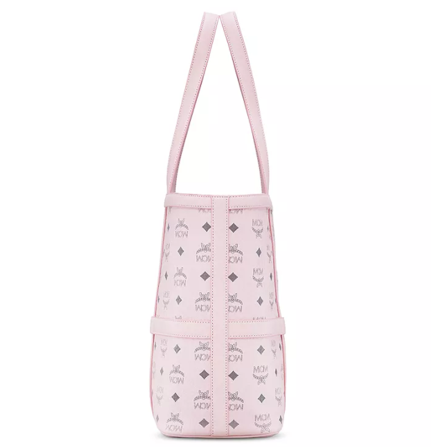 $556 (原价 $695) + 免邮Bloomingdale s官网 MCM Delmy Visetos 中号粉色托特包8折热卖 