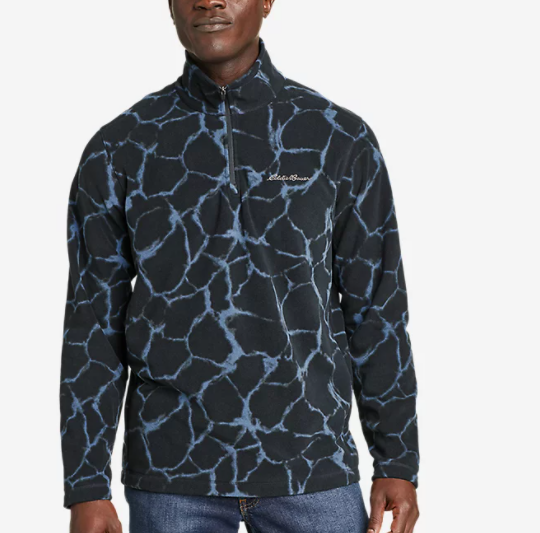 $19.99 (原价 $60) + 免邮Eddie Bauer Quest 男士加绒1/4拉链套头衫33折热卖 多色可选