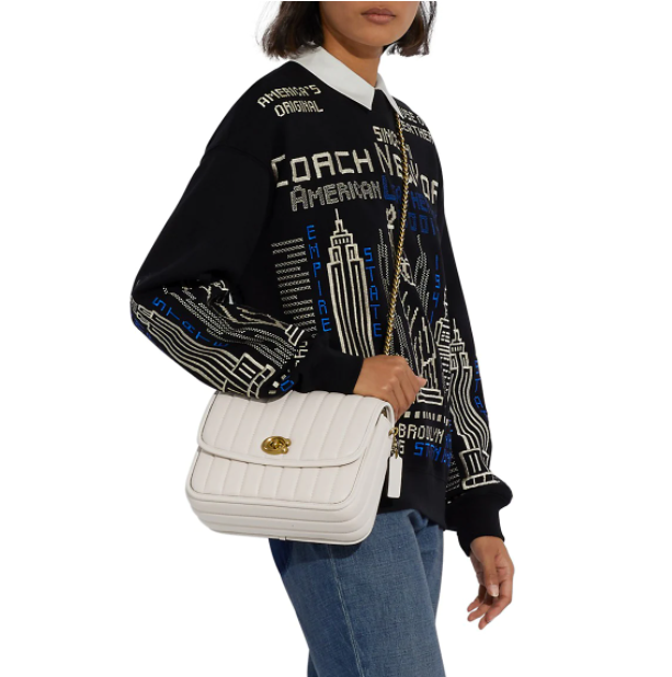 $346.50 (原价 $495) + 免邮Saks Fifth Avenue官网 COACH Madison 系列绗缝单肩斜挎包7折热卖 