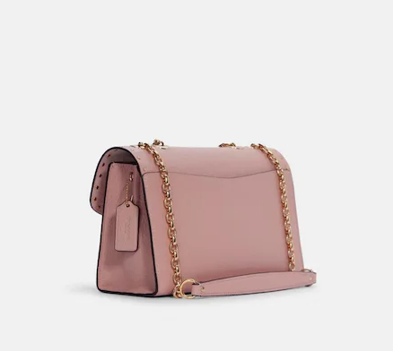 $199 (原价 $398) + 包邮Coach Outlet官网 Coach Lane粉色单肩包5折热卖