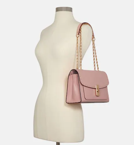 $199 (原价 $398) + 包邮Coach Outlet官网 Coach Lane粉色单肩包5折热卖