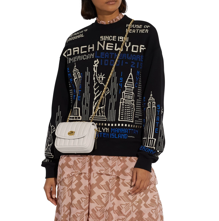 $210 (原价 $350) + 免邮Macy s官网 COACH Madison 绗缝单肩斜挎包6折热卖 