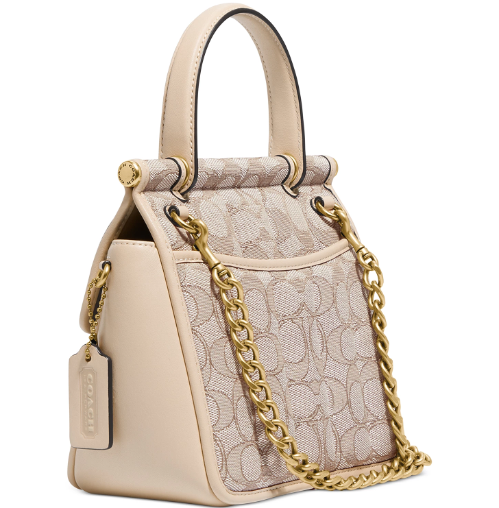 $189 (原价 $450) + 免邮Macy s官网 COACH Willis 18 老花手提包额外7折热卖 