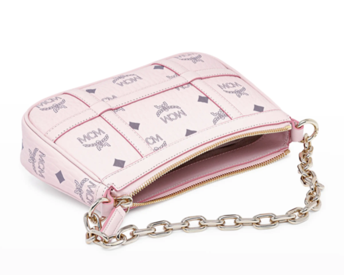 $342 (原价 $560) + 免邮Neiman Marcus官网 MCM Delmy Visetos Mini 粉色腋下包6折热卖 