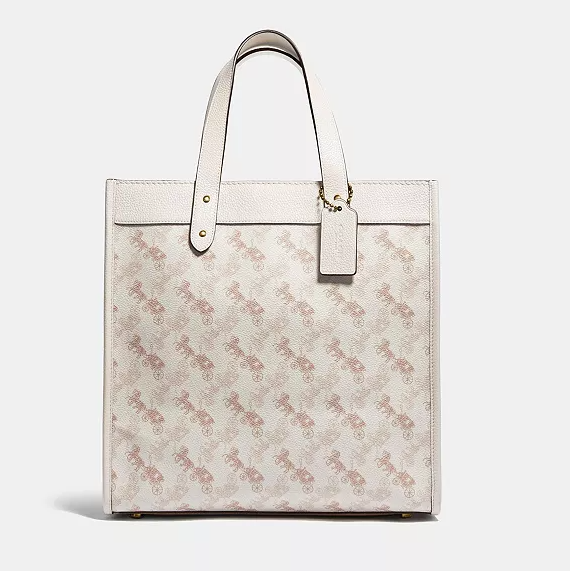 $225 (原价 $450) + 免邮Macy s官网 COACH Field 马车托特包5折特卖 两色可选