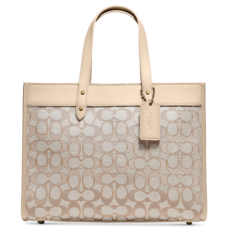 $197.50 (原价 $395) + 免邮Macy s官网 COACH Field 横版托特包5折热卖 两色可选 