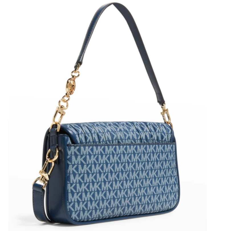 $199.50 (原价 $398) + 免邮Neiman Marcus官网 MICHAEL Michael Kors Bradshaw 小号牛仔蓝腋下包额外75折热卖 	