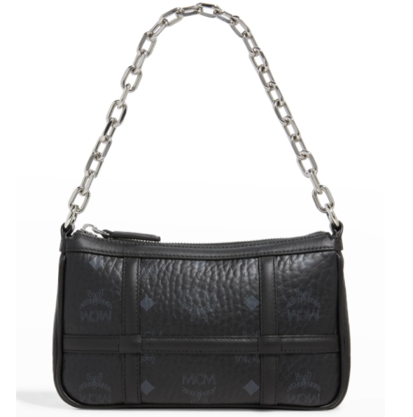 $392 (原价 $560) + 免邮Neiman Marcus官网 MCM Delmy Visetos Mini Logo 链条腋下包7折热卖 两色可选 