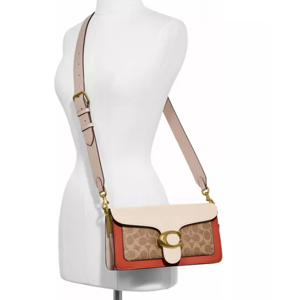 $276.50 (原价 $395) + 免邮Belk官网 Coach Tabby C 粉色老花单肩包7折热卖