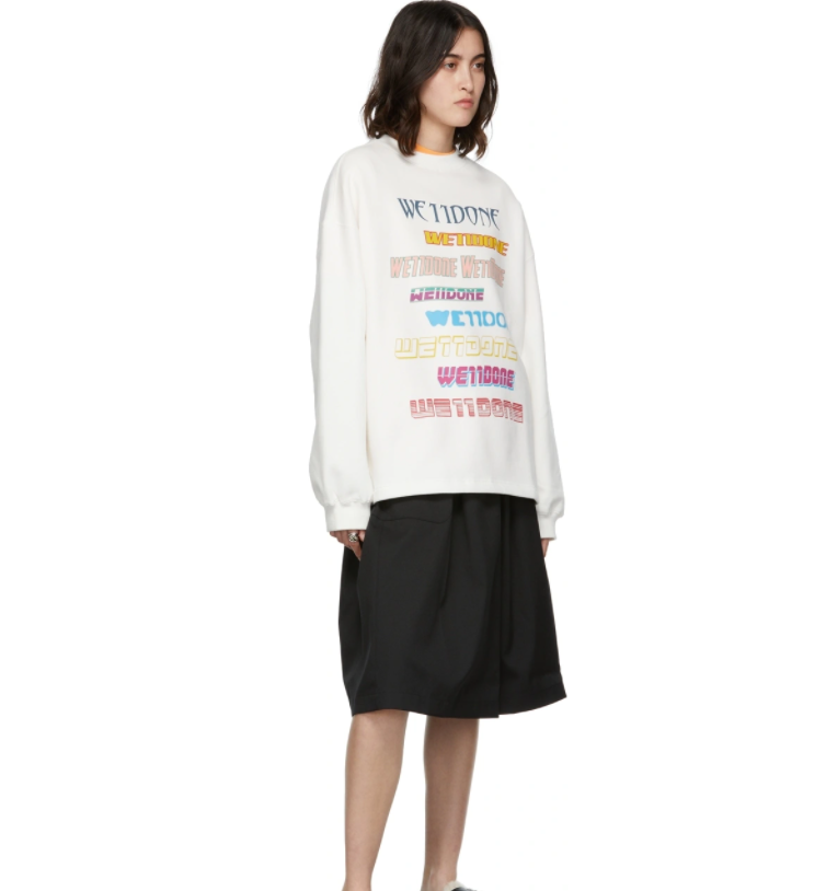 $266 (原价 $355) + 免邮SSENSE官网 WE11DONE 女士爆款卫衣75折热卖