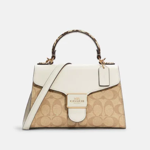 $169.15 (原价 $398) + 免邮Coach Outlet官网 Coach Pepper 老花手提单肩包额外85折热卖 两色可选